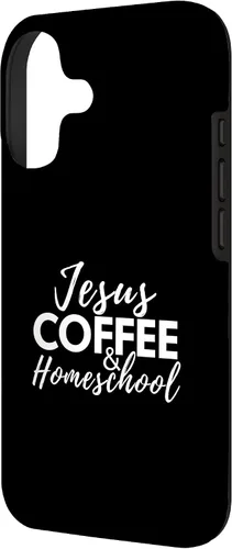Vista 2 de Jesus Coffee and Homeschool Christian Family Faith Coffee Case for iPhone 17