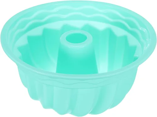 Vista 12 de uxcell Molde de silicona para tartas, sartén antiadherente de 9.5 pulgadas para pasteles estriados, chocolate, pastel de queso, pan, azul