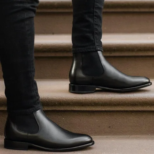 Vista 3 de Thursday Boot Company Cavalier - Botas Chelsea para hombre Negro