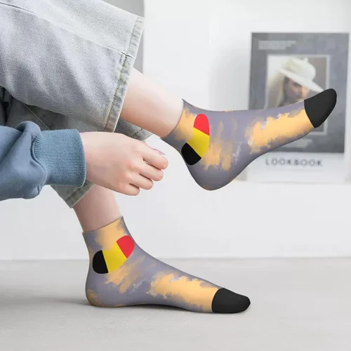 Vista 6 de Love Belgium Flag Belgian Heart Ankle Socks Winter Low Cut Sports Warm Comfort Breathable Casual Socks For Mens And Womens 1