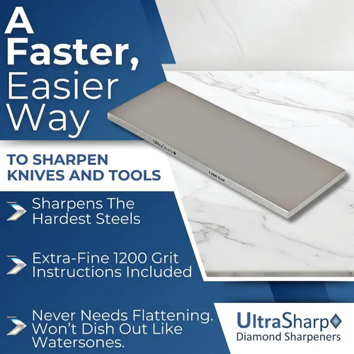 Vista 2 de Ultra Sharp II Kit piedra de afilar de diamante – Grano medio/extra fino
