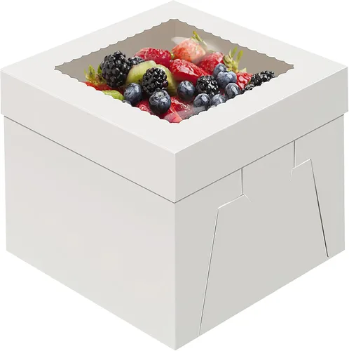 Vista 12 de WINKIO Cajas para pasteles de 8 pulgadas, soporte para tartas, contenedor de transporte de almacenamiento
