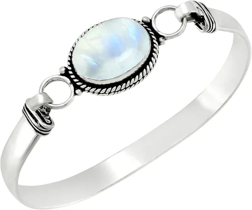 Vista 15 de Pulseras de piedras preciosas ovaladas naturales para mujer Amatista
