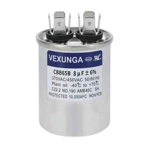 Vista 7 de VEXUNGA Capacitor Dual de Arranque Redondo A/C de 50/5 uF 50+5 MFD 370VAC o 440VAC CBB65 CBB65B Capacitores de Aire Acondicionado para Motor