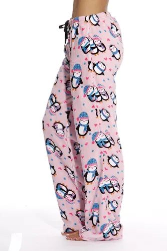 Vista 2 de Just Love Pantalones de pijama de felpa para mujer, pijamas de tallas pequeñas a grandes