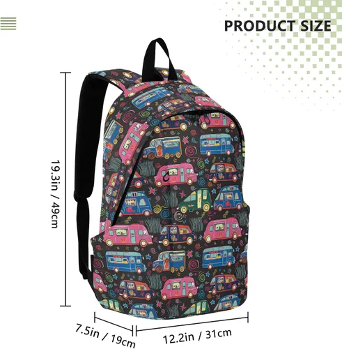 Vista 3 de Lindo coche casual Daypacks mochila 15.6 pulgadas portátil mochila para mujeres y hombres se adapta a negocios turísticos B0404640