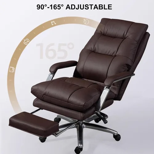 Vista 3 de Sillas de computadora para el hogar, silla ejecutiva de oficina con reposapiés, silla de computadora reclinable, silla ergonómica de escritorio