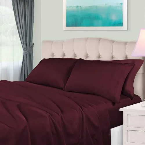 Vista 15 de BLUENILEMILLS Juego de ropa de cama ultrasuave de algodón egipcio de fibra larga, 650 hilos, lujoso, elegante, tejido de satén suave, 1 sábana