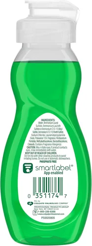 Vista 2 de Palmolive Jabón líquido para lavar platos, jabón de viaje, aroma original, verde, botella de 3 onzas líquidas (caja de 72) - Total de 216 onzas