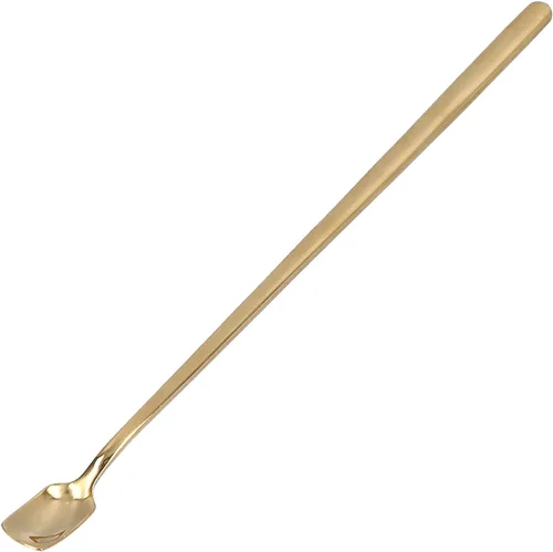 Vista 9 de 4 cucharas de té helado de mango largo, cuchara de café de acero inoxidable 304, cuchara de café de mango largo y tenedor con cuchara de mezcla