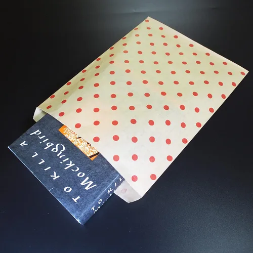 Vista 7 de CuteBox Bolsas de regalo de papel plano con lunares rojos (8.5 x 11 pulgadas) para mercancía, manualidades, recuerdos de fiesta, venta al por menor