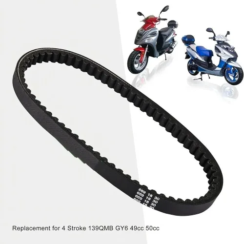 Vista 3 de Cinta transportadora de motocicleta para GY6 para 49cc para 50cc 669-18-30 motocicleta CVT piezas de correa de transmisión