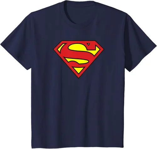 Vista 14 de Superman Camiseta con logotipo clásico Negro