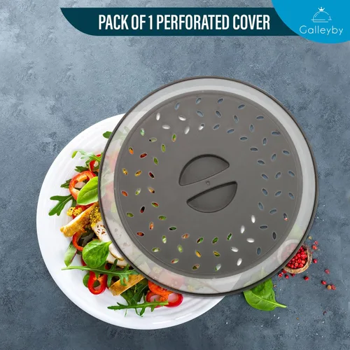 Vista 4 de Funda de silicona para salpicaduras de microondas, apta para lavavajillas, paquete de 1 funda para tapa de microondas para alimentos, diseño