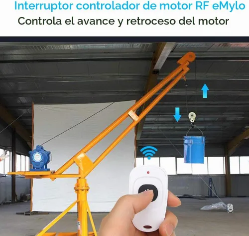 Vista 5 de eMylo Controlador de motor de interruptor RF inalámbrico Smart Switch Módulo de relé Interruptor de control remoto con receptor RF DC 12V 433Mhz