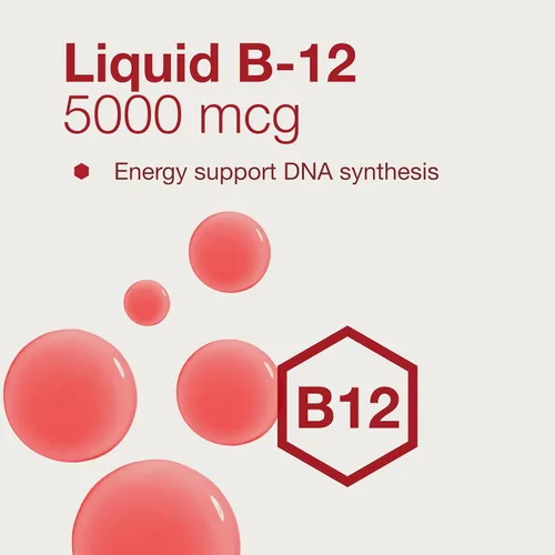 Vista 4 de PROTOCOL FOR LIFE BALANCE Liquid B-12 5,000mcg - Soporte del sistema nervioso - con vitaminas B - Líquido de vitamina B vegano y sin lácteos - 4