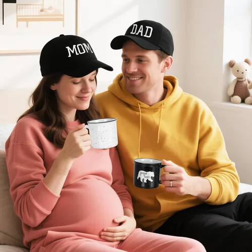 Vista 5 de Regalos para nuevos padres para parejas, regalos para mamá y papá por primera vez, regalos para futuros padres, revelación de género y regalos