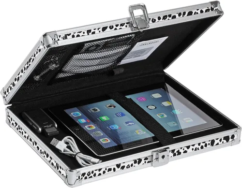 Vista 7 de Vaultz Estuche con Candado Deluxe para Tablet y Portátil, Negro Táctico, VZ03760
