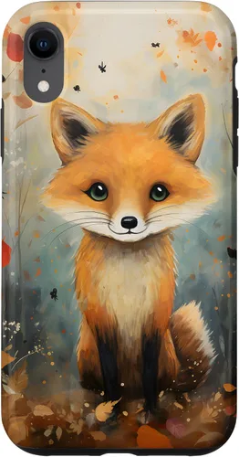 Vista 25 de Cute Fox Fall Woodland Forest Autumn Leaves Case for iPhone 17