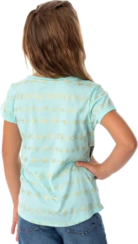 Vista 3 de Disney Aladdin Jasmine Sketch with Gold Design Accents - Camiseta para niña