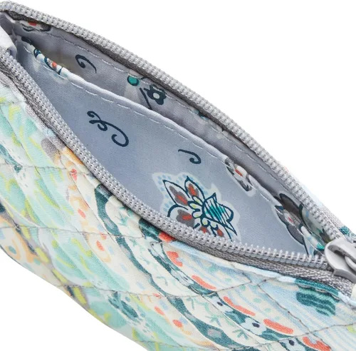 Vista 4 de Vera Bradley Cartera de algodón con cremallera para identificación para mujer