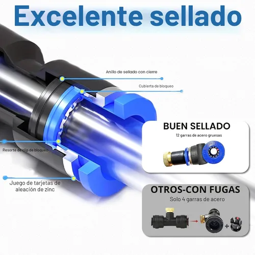 Vista 4 de Kit de nebulización de ventilador para patio exterior de 35 pies, sistema