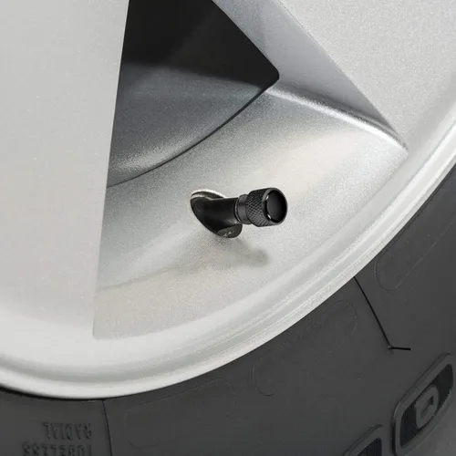 Vista 3 de iPick Image Tapones de vástago de válvula de neumático de aluminio de alta calidad para Cadillac Script, con licencia