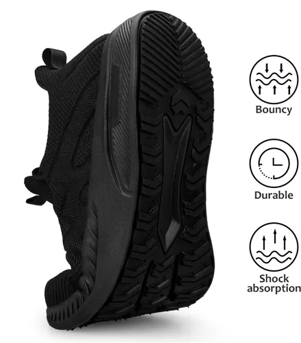 Vista 3 de Feethit Tenis de correr para mujer, ligeros, antideslizantes, cómodos, a la moda