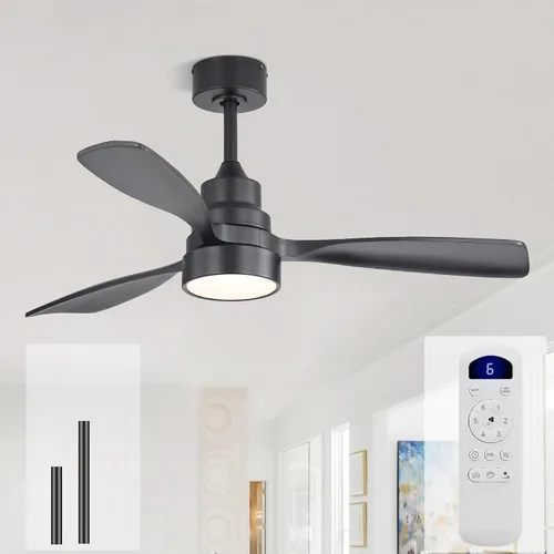 Vista 36 de Sofucor Ventiladores de techo inteligentes de 60 pulgadas con luces, ventilador de techo inteligente moderno para exteriores