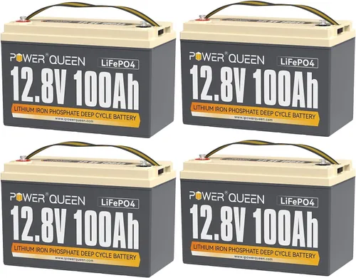 Vista 9 de Power Queen Batería LiFePO4 del motor de arrastre del grupo 31 de 12V 100Ah