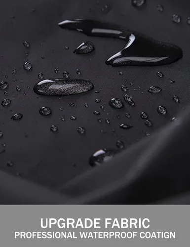Vista 3 de Bloggerlove Chaqueta impermeable ligera para mujer, rompevientos con capucha y forro a cuadros, para exteriores, tallas S-XXL