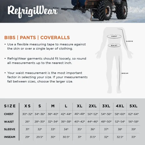 Vista 6 de RefrigiWear ChillBreaker Monos de babero ligero con aislamiento alto