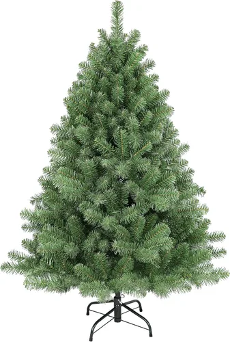 Vista 7 de Puleo International Árbol de Navidad artificial de abeto Vermont de 7.5 pies sin iluminación con soporte
