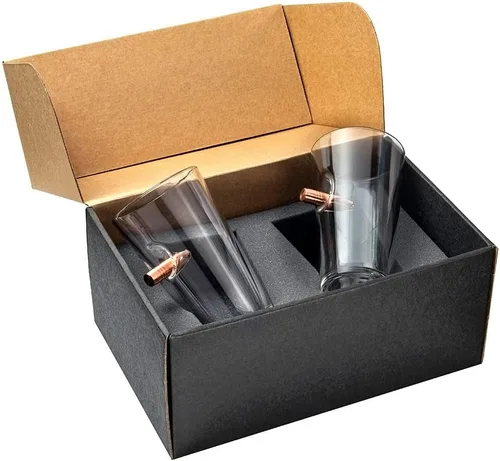 Vista 5 de BenShot [Juego de 2] El vaso de cerveza original Bullet Fabricado en los Estados Unidos