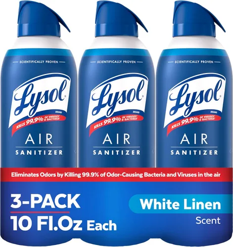 Vista 16 de Lysol Air - Desinfectante en aerosol con eliminador de olores para el hogar y la oficina, aerosol desinfectante, alternativa a ambientador, aroma a