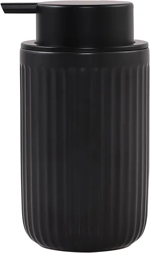 Vista 9 de Dispensador de jabón espumoso, dispensador de jabón líquido de espuma de cerámica para baño, dispensador de jabón de loción recargable de 12 onzas