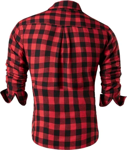 Vista 140 de JZS041, camisa de vestir de manga larga para hombre