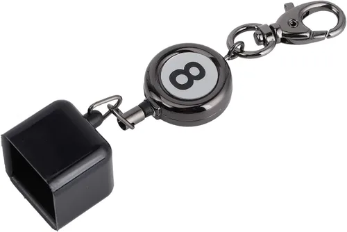 Vista 4 de Fydun Billar Billar Billar Taco Tiza Titular con Clip para Cinturón Retráctil Mesa de Billar Accesorios Ocio Deportes Sala