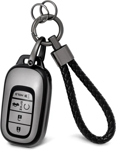Vista 13 de PIFOOG Funda para llavero rosa para Honda Accord CRV Civic Pilot Passport Insight, accesorios con 5 botones, funda para llaves de automóvil