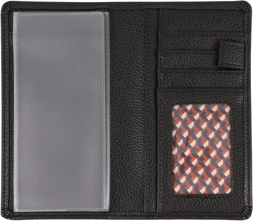 Vista 17 de Sanlykate Funda de libro de cheques de cuero para hombres y mujeres, estuche de libro de cheques con bloqueo RFID con tarjetero y divisor gratuito