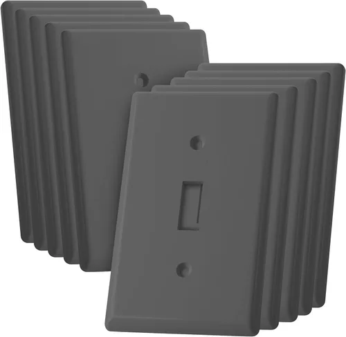 Vista 10 de Cubiertas para interruptores de luz azul Bates - Paquete de 2, cubierta de placa de salida, cubiertas de interruptor con luz azul