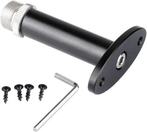 Vista 7 de CAMVATE Soporte de montaje en pared con tornillo macho de 5/8"-27 para soporte de micrófono - 1994