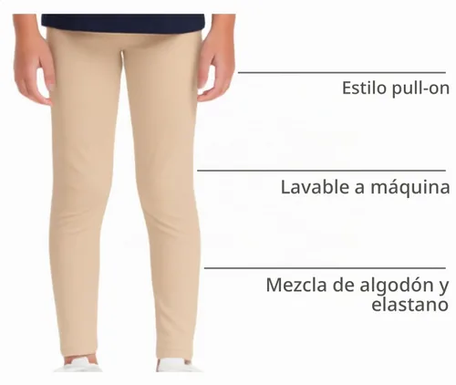 Vista 6 de French Toast tobillo Longitud Leggings Caqui