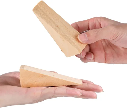 Vista 4 de Treela - Cuñas de madera para botes de silla, 10 unidades, 3.94 x 1.18 x