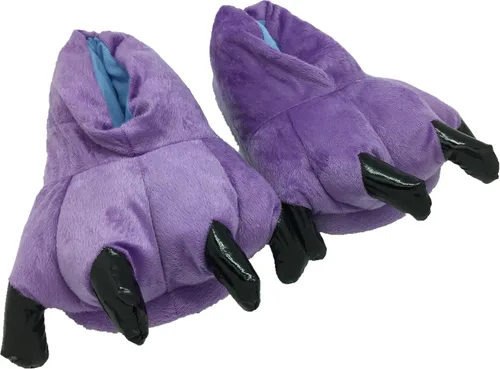Vista 50 de Zapatos de casa cálidos de felpa con pies de animales para disfraz