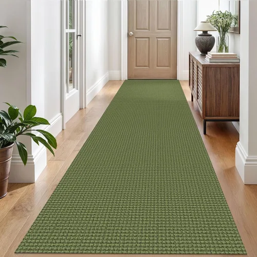 Vista 39 de EARTHALL Alfombra tejida de 2 x 3 pies, lavable para entrada, alfombra trenzada antideslizante, alfombra para puerta interior y exterior, alfombra