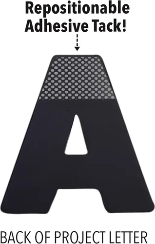 Vista 4 de ArtSkills Letras de póster de 2.5 pulgadas para proyectos de tableros de pósteres, tablones de anuncios de aula, suministros para hacer letreros