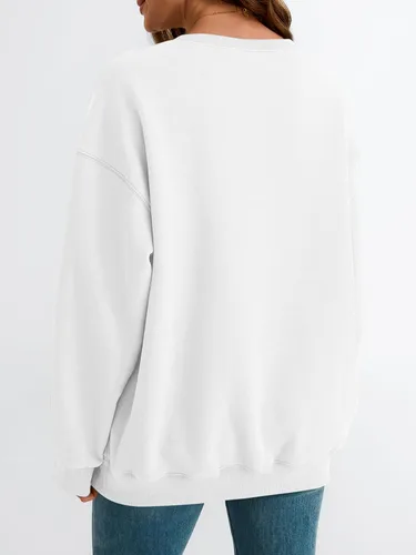 Vista 94 de EFAN Sudaderas de gran tamaño con cuello redondo Y2K para mujer, sudaderas con capucha para otoño, moda 2025, ropa para adolescentes y niñas, lindo