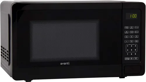 Vista 4 de Avanti - Horno microondas compacto de 700 vatios con 6 configuraciones precocinadas, descongelación rápida, panel de control electrónico y plato