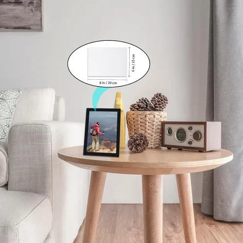 Vista 5 de 10 piezas de espacios en blanco de sublimación para fotos metálicas 6"X8" X0.45mm de aluminio, letrero de foto en metal en blanco para pared, marco